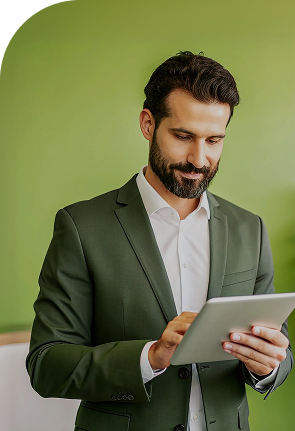 Person using QuickLearn LMS